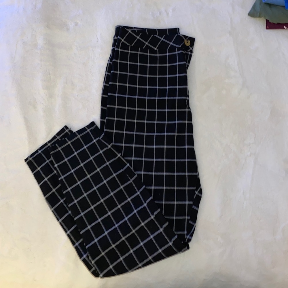 PacSun Black Plaid Pants